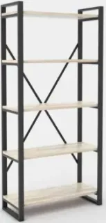 Hype Mebel Стандарт-2 50x200 (черный/древесина белая)