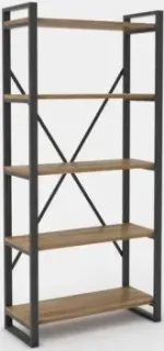Hype Mebel Стандарт-2 50x170 (черный/дуб галифакс олово)