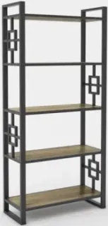 Hype Mebel Квадро 80x200 (черный/дуб галифакс олово)