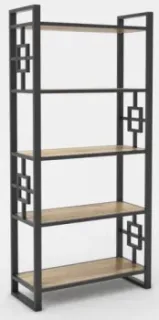 Hype Mebel Квадро 50x200 (черный/древесина белая)