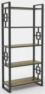 Hype Mebel Квадро 50x170 (черный/дуб галифакс олово)