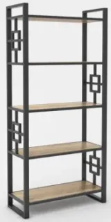 Hype Mebel Квадро 50x170 (черный/древесина белая)
