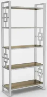 Hype Mebel Квадро 50x170 (белый/дуб галифакс олово)
