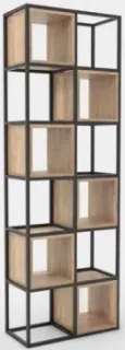 Hype Mebel Грос-2 70x210 (черный/дуб галифакс натуральный)
