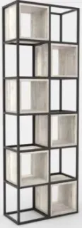 Hype Mebel Грос-2 70x175 (черный/древесина белая)