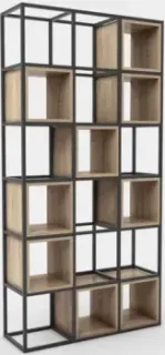 Hype Mebel Грос 105x210 (черный/дуб галифакс натуральный)