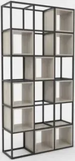 Hype Mebel Грос 105x210 (черный/древесина белая)