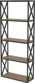 TMB Loft Саймон Сосна 120x40x160 (темный орех)