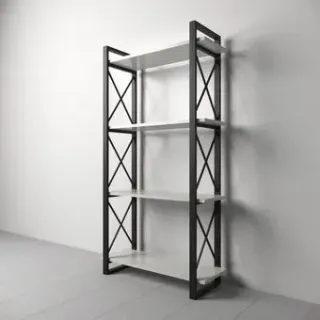Loft4You №13 1700x900x340 мм (ДСП белый/основание черное)