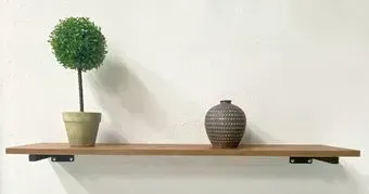 Millwood Настенная с кронштейном 100x20 (дуб табачный craft/черный)