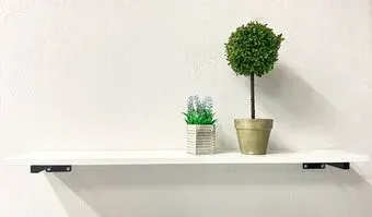 Millwood Настенная с кронштейном 120x20 (белый/черный)