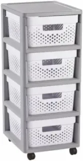 Curver Infinity 4x10L 231556 (серый/белый)