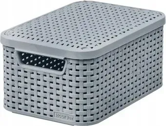 Curver Storage box with lid M 253004 (светло-серый)