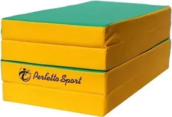 Perfetto Sport №5 складной 200x100x10 (зеленый/желтый)