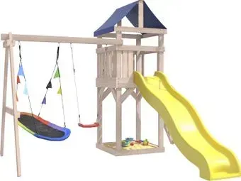 National Tree Company С качелями лодочка IgroWoods ДКНП-7 (не окрашен)