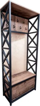 Wooden Story Rosario (ЛДСП, темное дерево/черный)