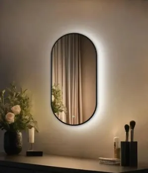 EMZE 45x77 LED.UV.45.77.CHE (черный с УФ-окантовкой и подсветкой)