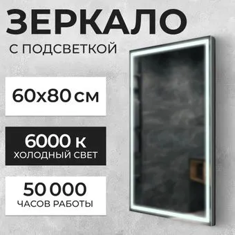 Saniteco LED PF3b6080m-6 60х80 11121282