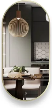 EMZE Led с подсветкой и УФ-окантовкой 50x100 LED.UV.50.100.AUR (золото)