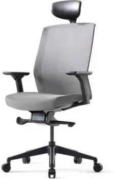 Bestuhl J1 Black Pl с подголовником (серый)