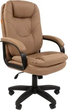 CHAIRMAN 668LT N (черный пластик/экопремиум бежевый)