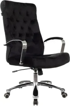 Бюрократ T-9928SL Fabric (черный Italia Black/крестовина металл хром)