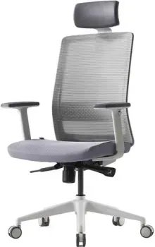 Bestuhl S30G110L (белая крестовина, черный/серый)