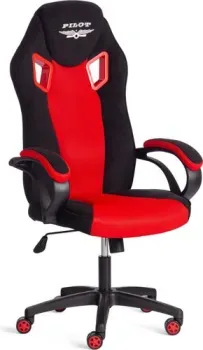 TetChair Pilot флок/ткань (черный/черный/красный)