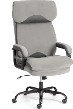 TetChair Duke metal BL (велюр, серый)
