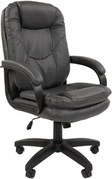 CHAIRMAN 668LT N (черный пластик/экопремиум серый)