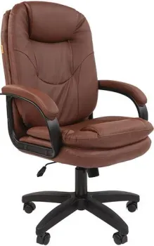 CHAIRMAN 668LT N (черный пластик/экопремиум коричневый)