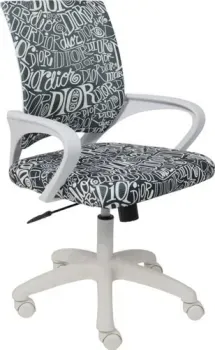 AksHome Ricci New white (ткань, черно-белая диор)