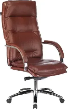 Бюрократ T-9927SL (светло-коричневый Leather Eichel/хром)