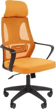 CHAIRMAN CH636 (ткань, черный пластик/оранжевый)
