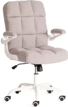TetChair Lugano Wh (ткань teddy, светло-серый)