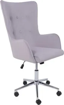 AksHome Bella XL (chrome Kiton 722 Smoke велюр/светло-серый)
