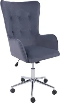 AksHome Bella XL (chrome Kiton 713 Graphite велюр/графит)