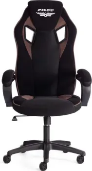 TetChair Pilot флок/ткань (черный/черный/коричневый)