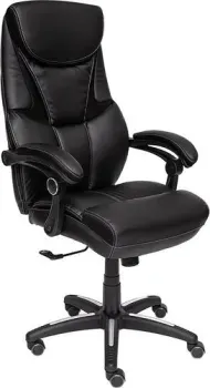 TetChair Cambridge кожзам/ткань (черный/черный)