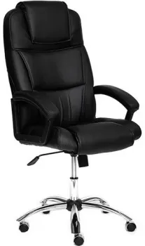 TetChair Bergamo (хром/кожзам черный)