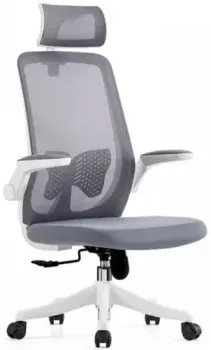 SitUp Amelia PL White (сетка Gray/ткань Gray)