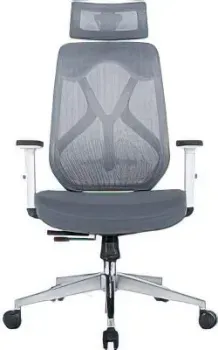 Norden Имидж Grey YS-0817H(D+T)W (белый пластик/серая сетка)