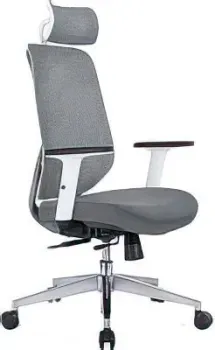 Norden Имидж Gray 2 YS-0817H(FY+FY)W (белый пластик/серая ткань)
