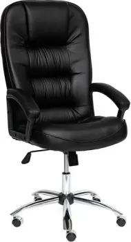 TetChair Сн9944 (иск. кожа/ткань, хром/черный)