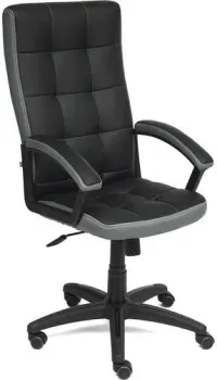 TetChair Trendy (иск. кожа/ткань, черный/серый)