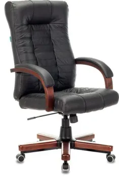 Бюрократ KB-10WALNUT/B/LEATH (черный)