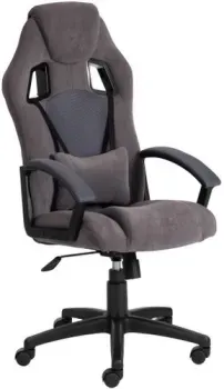 TetChair Driver (флок/ткань, серый)