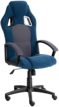 TetChair Driver (флок/ткань, синий/серый)