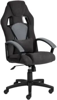 TetChair Driver (флок/ткань, черный/серый)