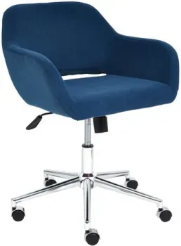 TetChair Modena (флок, хром/синий)